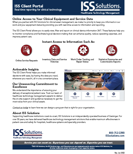 ISS Client Portal Datasheet